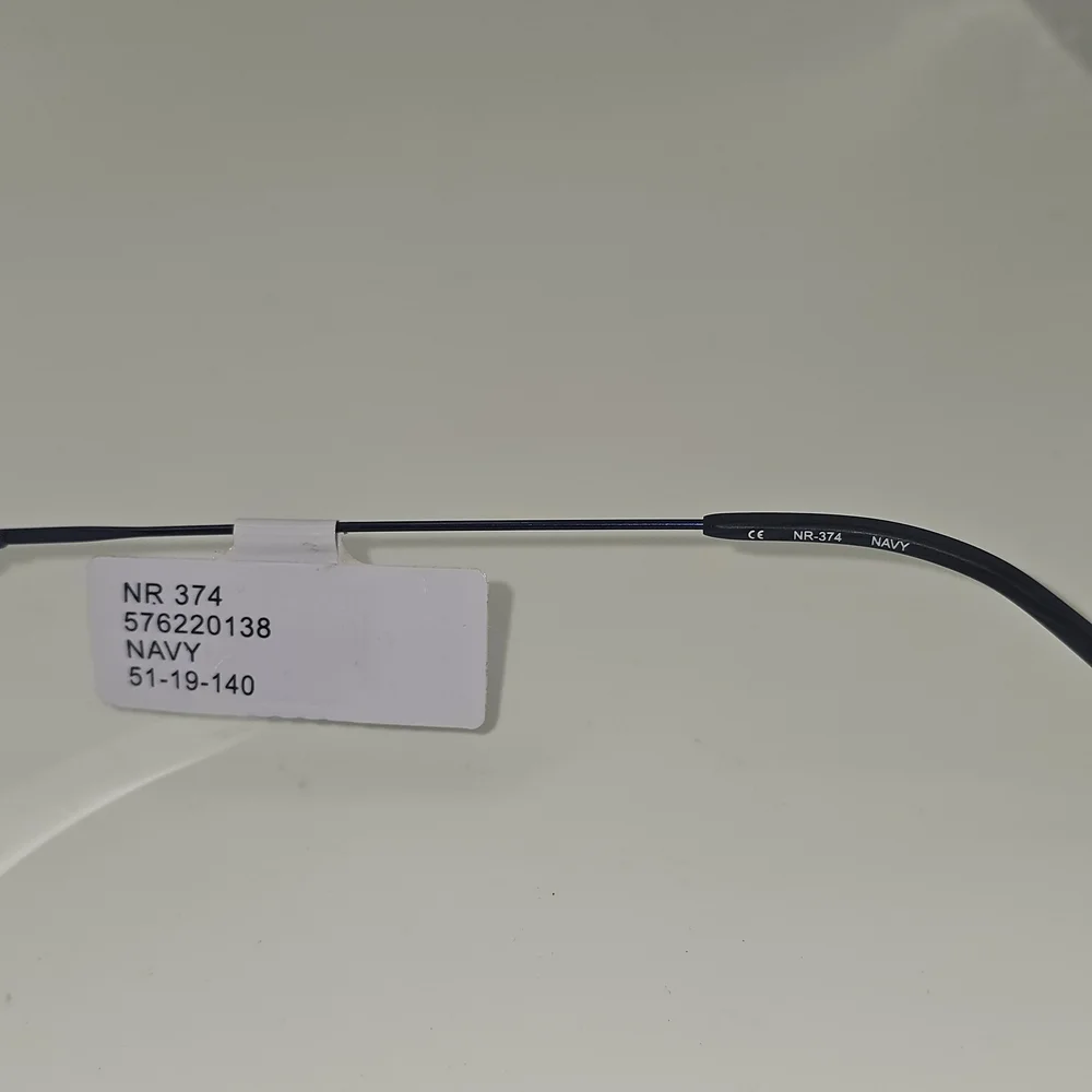 Naturally Rimless NR-374‎ Eyeglasses Navy 51-19-140